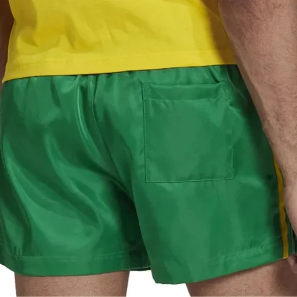 LIKE NEW WORN ONCE LIMITED EDITION Adidas Men Brazil 3-Stripe Woven Track Shorts